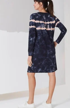 Fit French Terry Tie-Dyed Sweatshirt Dress | Jjill