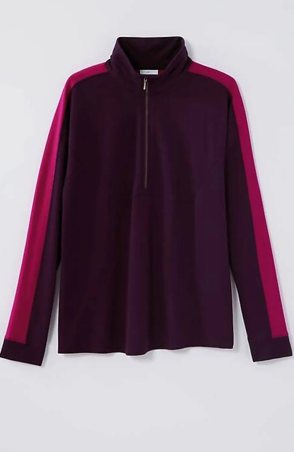 Fit Half-Zip Color-Block Sweatshirt | Jjill