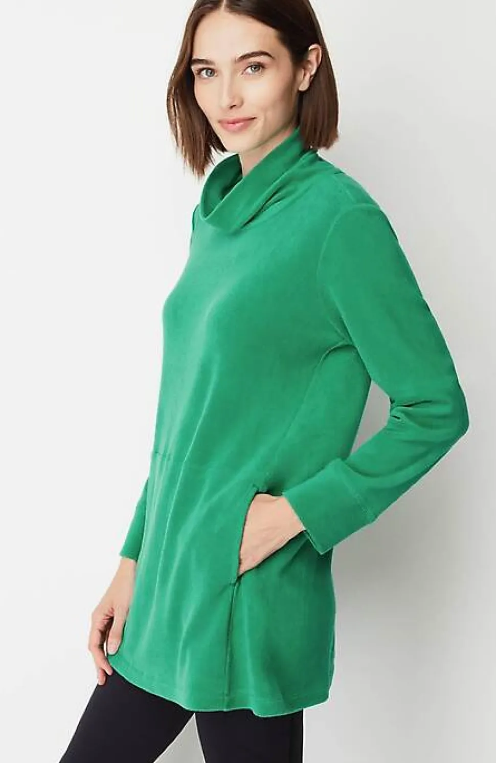 Fit Microfleece Turtleneck Tunic | Jjill