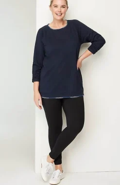 Fit Ombre-Stitched Tunic Sweatshirt | Jjill