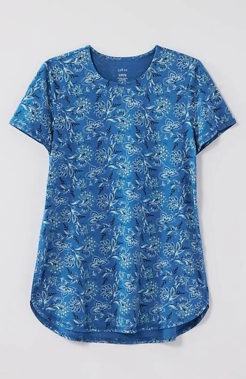 Fit Progress Pima-Stretch Shirttail Tee | Jjill