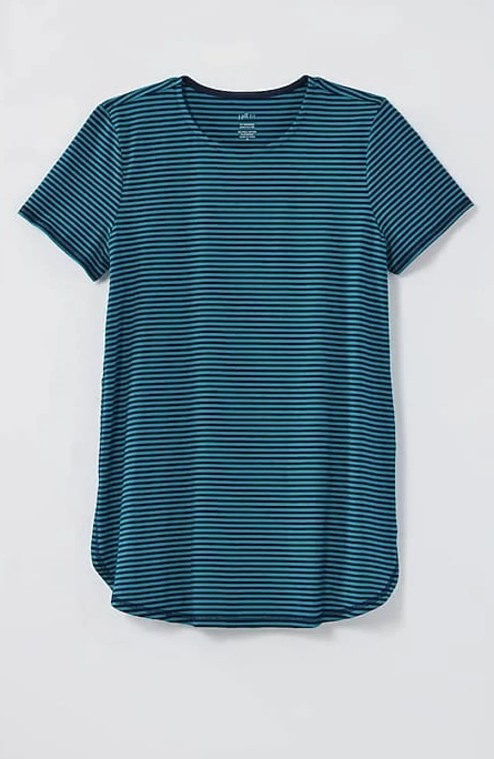 Fit Progress Pima-Stretch Shirttail Tee | Jjill