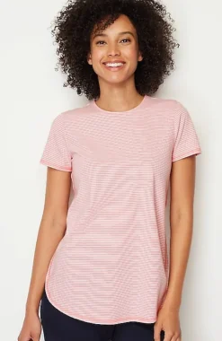 Fit Progress Pima-Stretch Shirttail Tee | Jjill