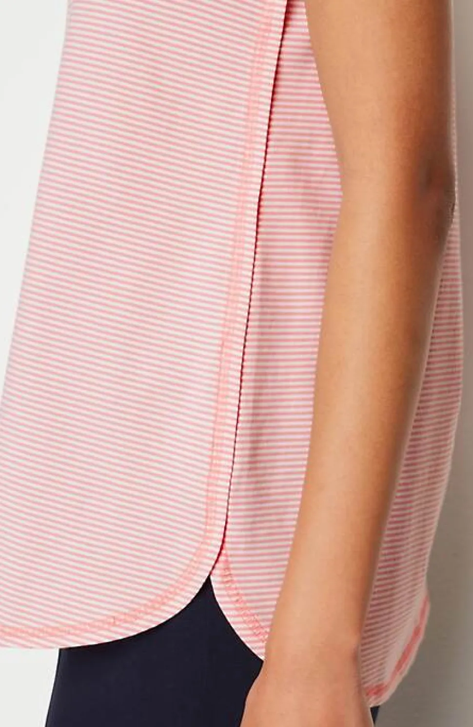 Fit Progress Pima-Stretch Shirttail Tee | Jjill