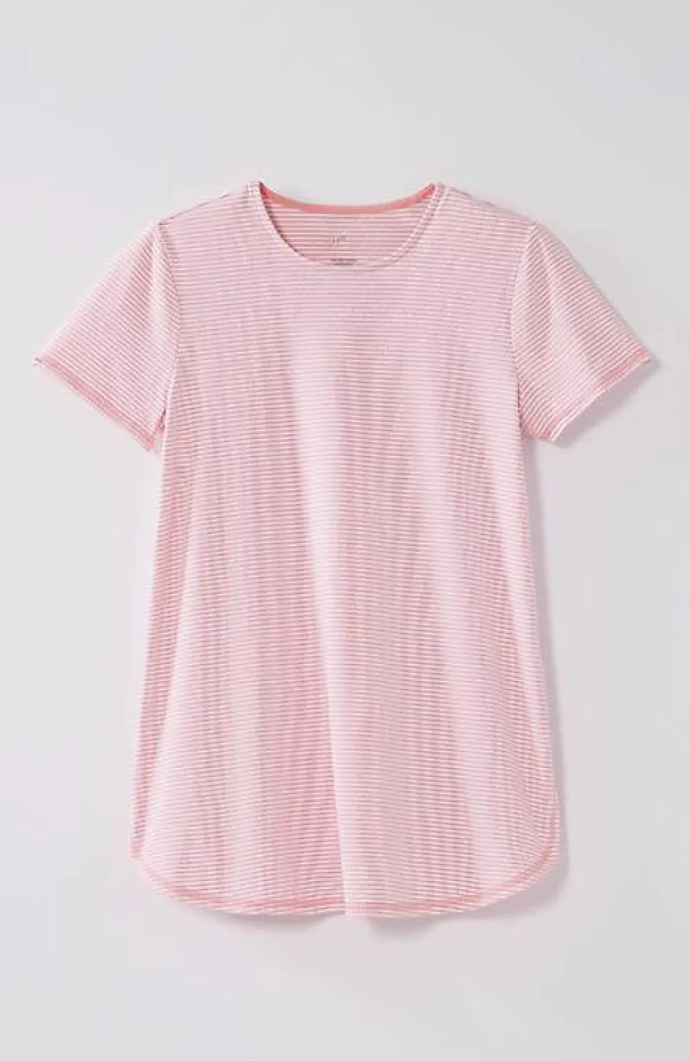 Fit Progress Pima-Stretch Shirttail Tee | Jjill