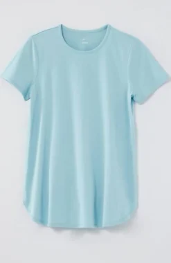 Fit Progress Pima-Stretch Shirttail Tee | Jjill