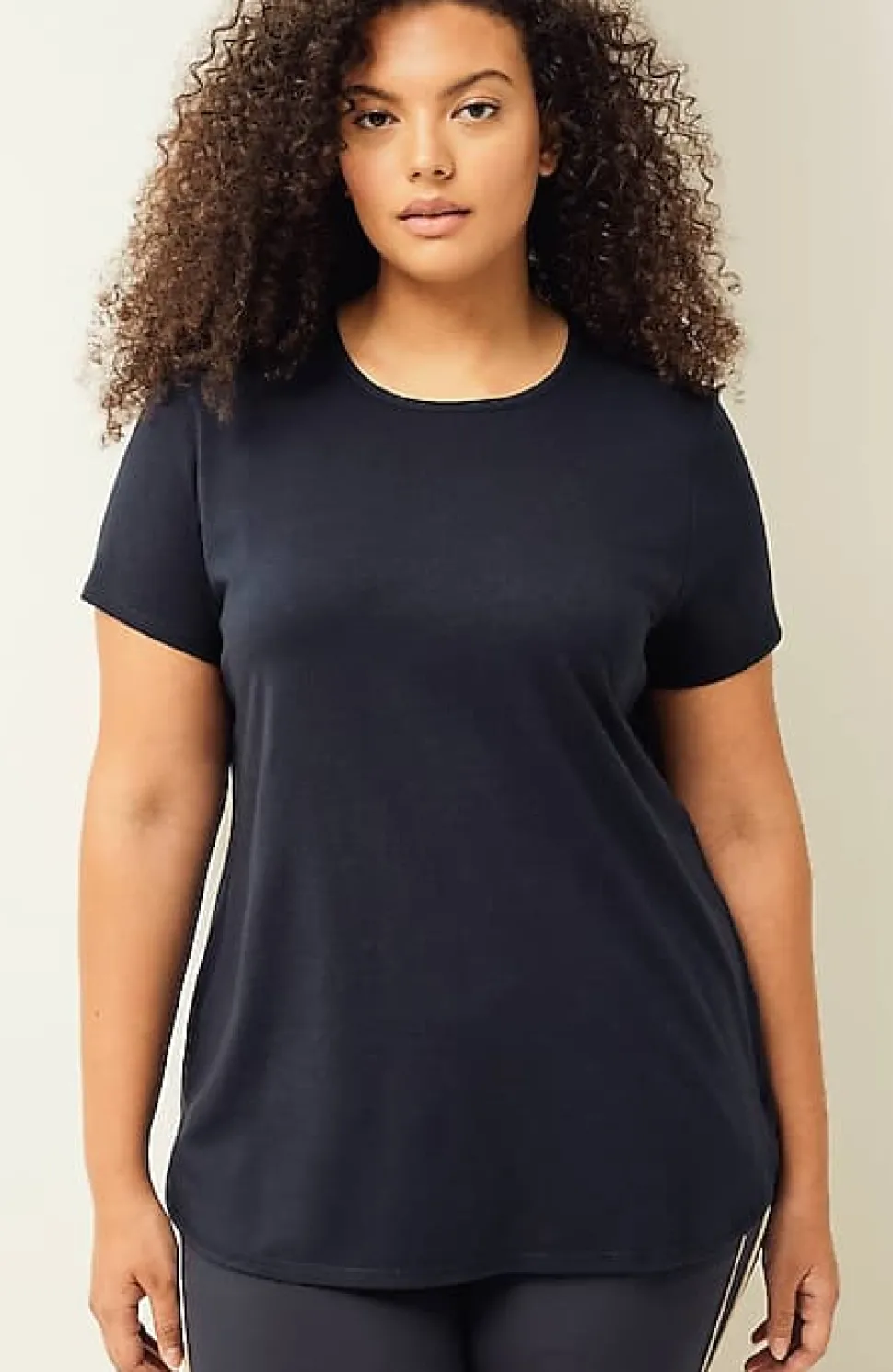 Fit Progress Pima-Stretch Shirttail Tee | Jjill