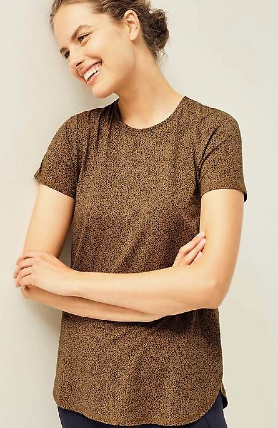 Fit Progress Pima-Stretch Shirttail Tee | Jjill