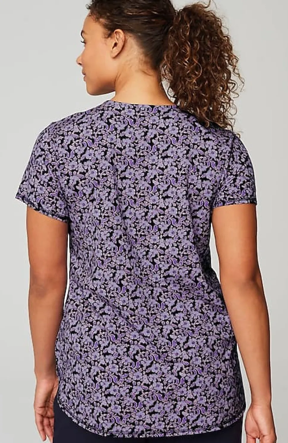 Fit Progress Pima-Stretch Shirttail Tee | Jjill