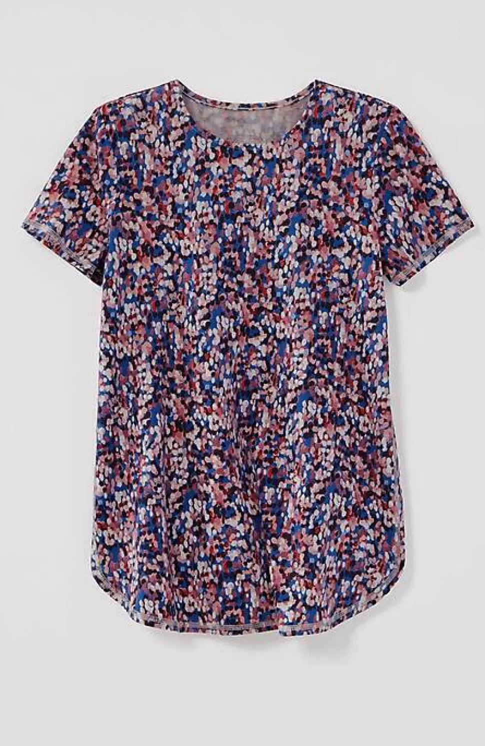 Fit Progress Pima-Stretch Shirttail Tee | Jjill