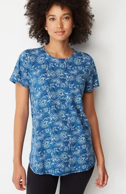 Fit Progress Pima-Stretch Shirttail Tee | Jjill