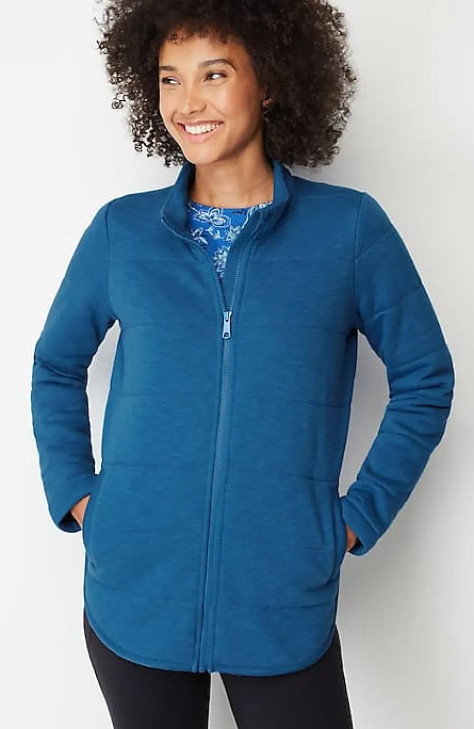 Fit Quilted Knit Jacket | Jjill