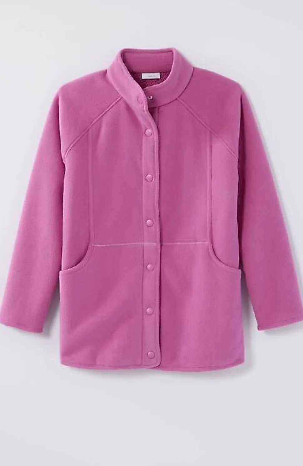 Fit Sherpa Fleece Snap-Front Jacket | Jjill