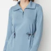 Fit Sleek Double-Knit Cinched-Waist Tunic | Jjill