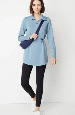 Fit Sleek Double-Knit Cinched-Waist Tunic | Jjill