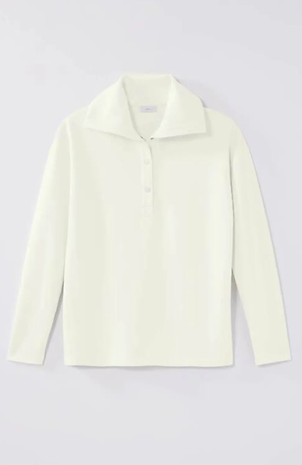 Fit Sleek Double-Knit Snap-Front Pullover | Jjill