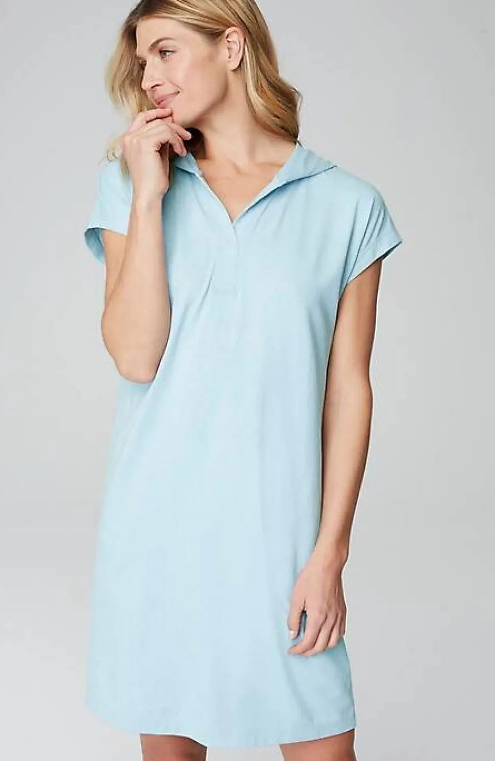 Fit Supreme-Stretch Hooded Dress | Jjill