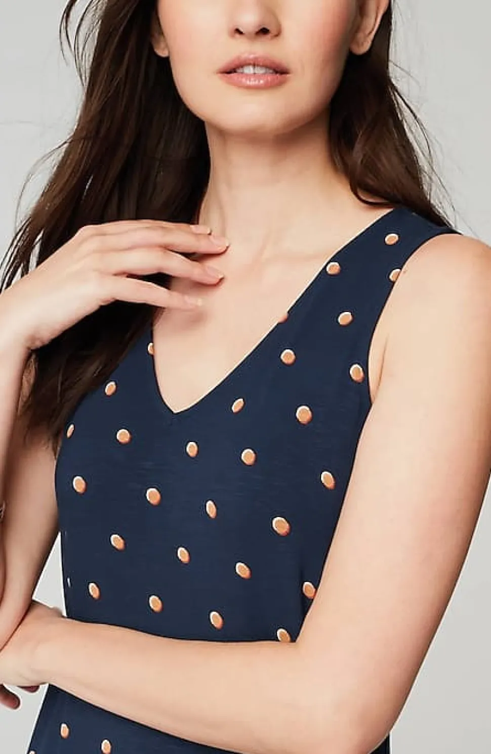 Flounced-Hem Midi Dress | Jjill