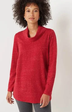 French Terry Cowl-Neck Tunic | Jjill