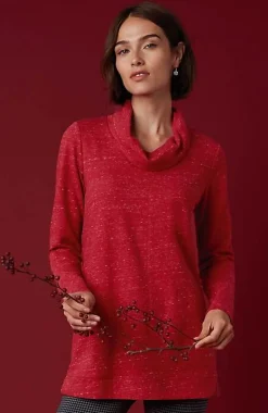 French Terry Cowl-Neck Tunic | Jjill