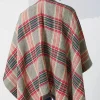 Fringe-Trimmed Plaid Ruana | Jjill