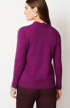 High Ribbed-Sleeves Sweater | Jjill