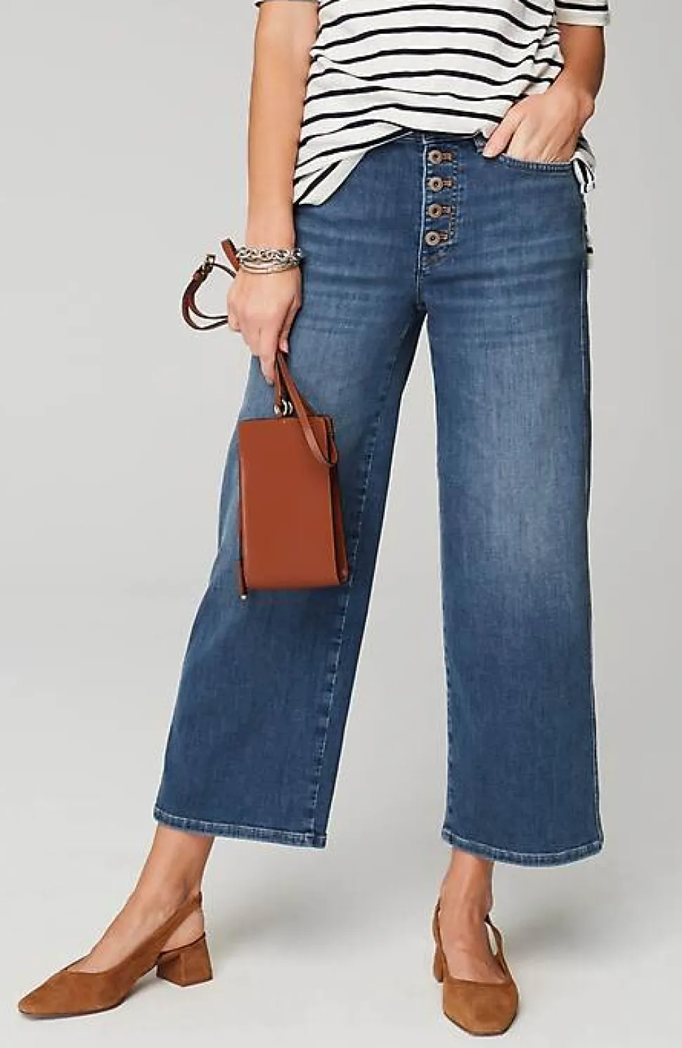 High-Rise Button-Fly Jeans | Jjill