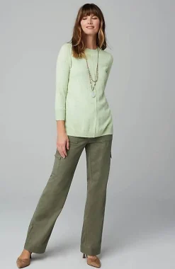 High-Rise Wide-Leg Cargo Pants | Jjill