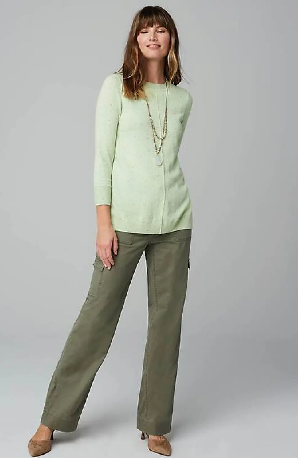 High-Rise Wide-Leg Cargo Pants | Jjill