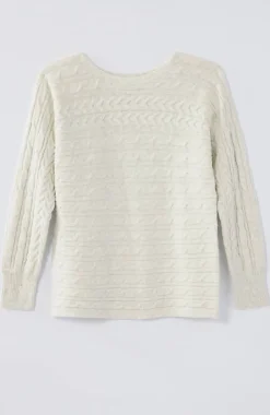 Horizontal-Cabled Sweater | Jjill