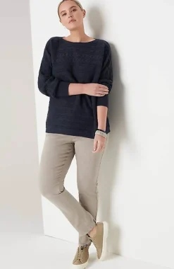 Horizontal-Cabled Sweater | Jjill