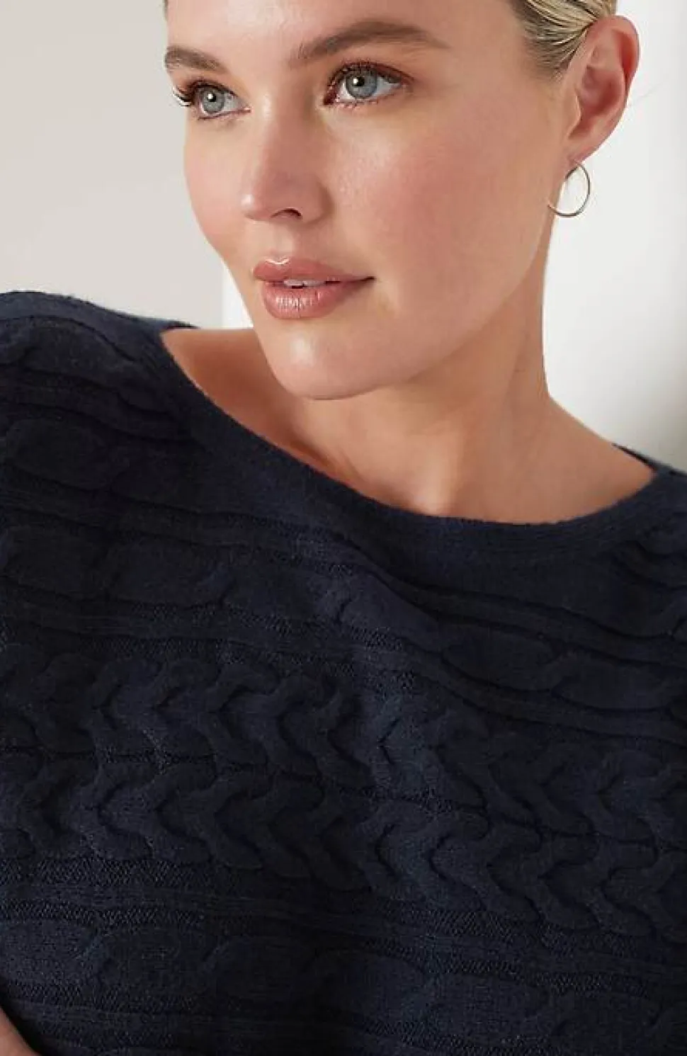 Horizontal-Cabled Sweater | Jjill