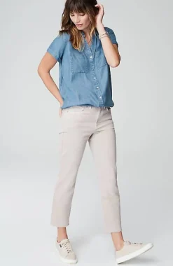Indigo Button-Front A-Line Tunic | Jjill