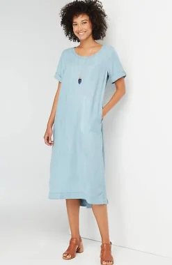 Indigo High-Low Dress | Jjill