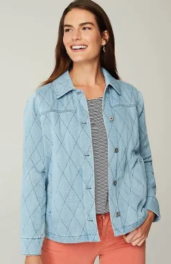 Indigo Quilted Jacket | Jjill