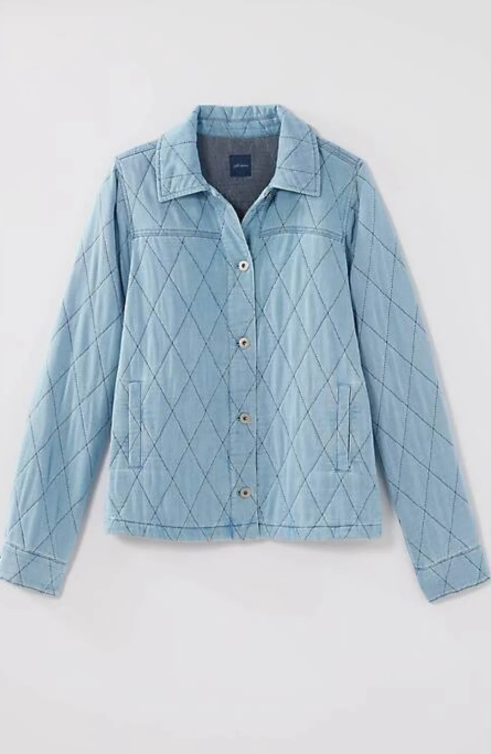 Indigo Quilted Jacket | Jjill