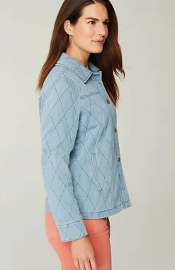 Indigo Quilted Jacket | Jjill