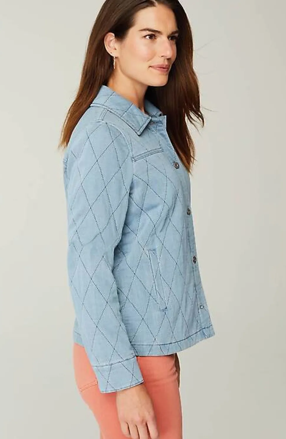 Indigo Quilted Jacket | Jjill
