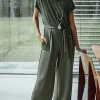 Knit Belted Jumpsuit | Jjill