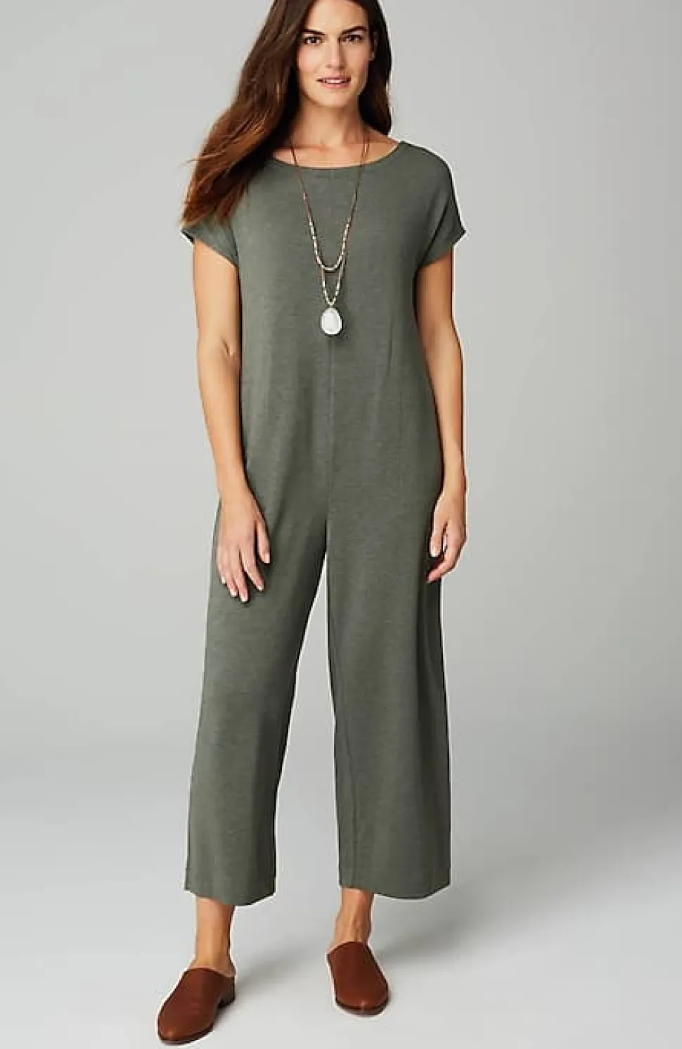 Knit Belted Jumpsuit | Jjill