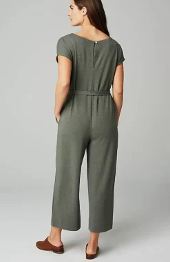 Knit Belted Jumpsuit | Jjill