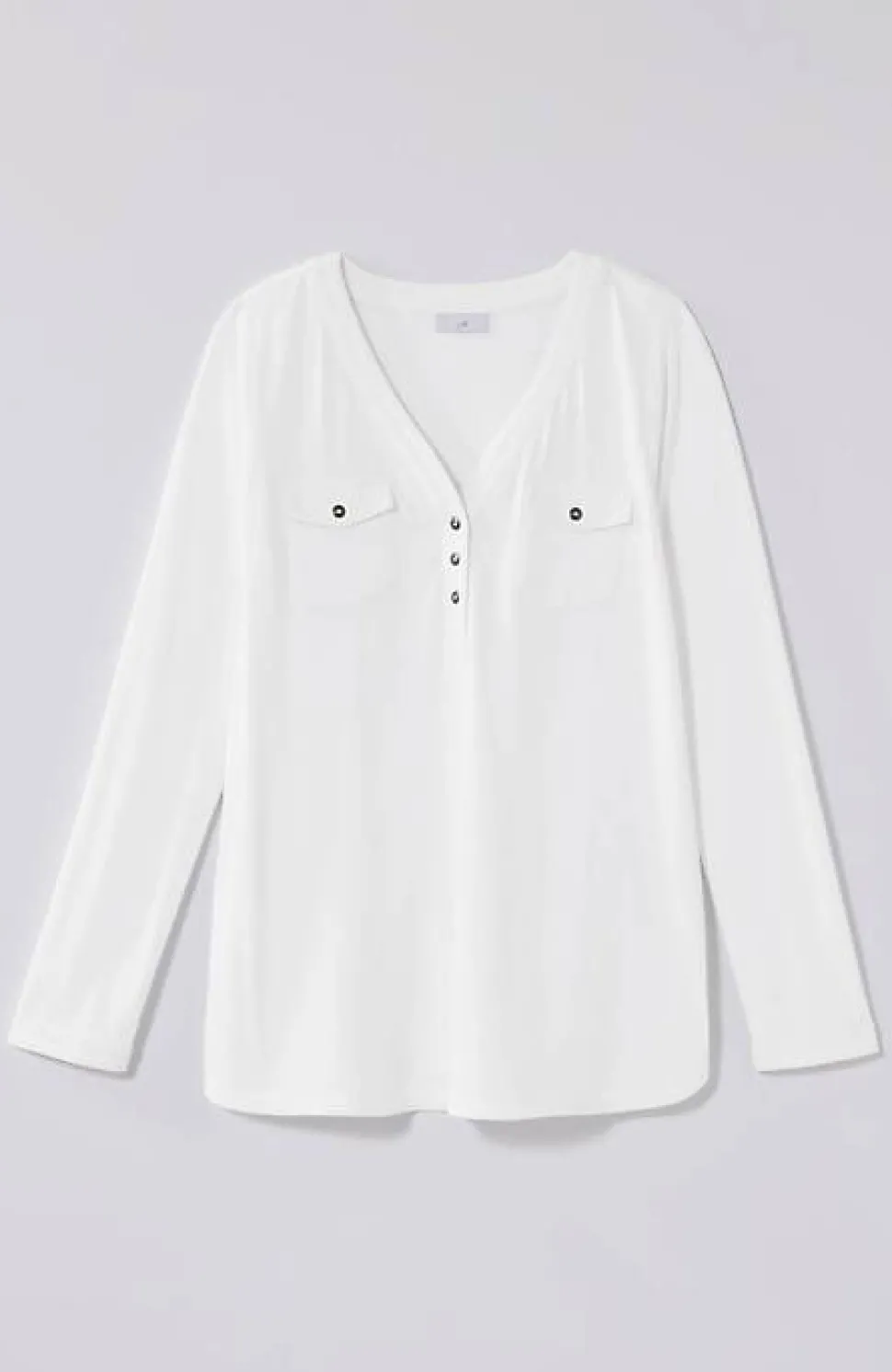 Knit Patch-Pocket Camp Shirt | Jjill