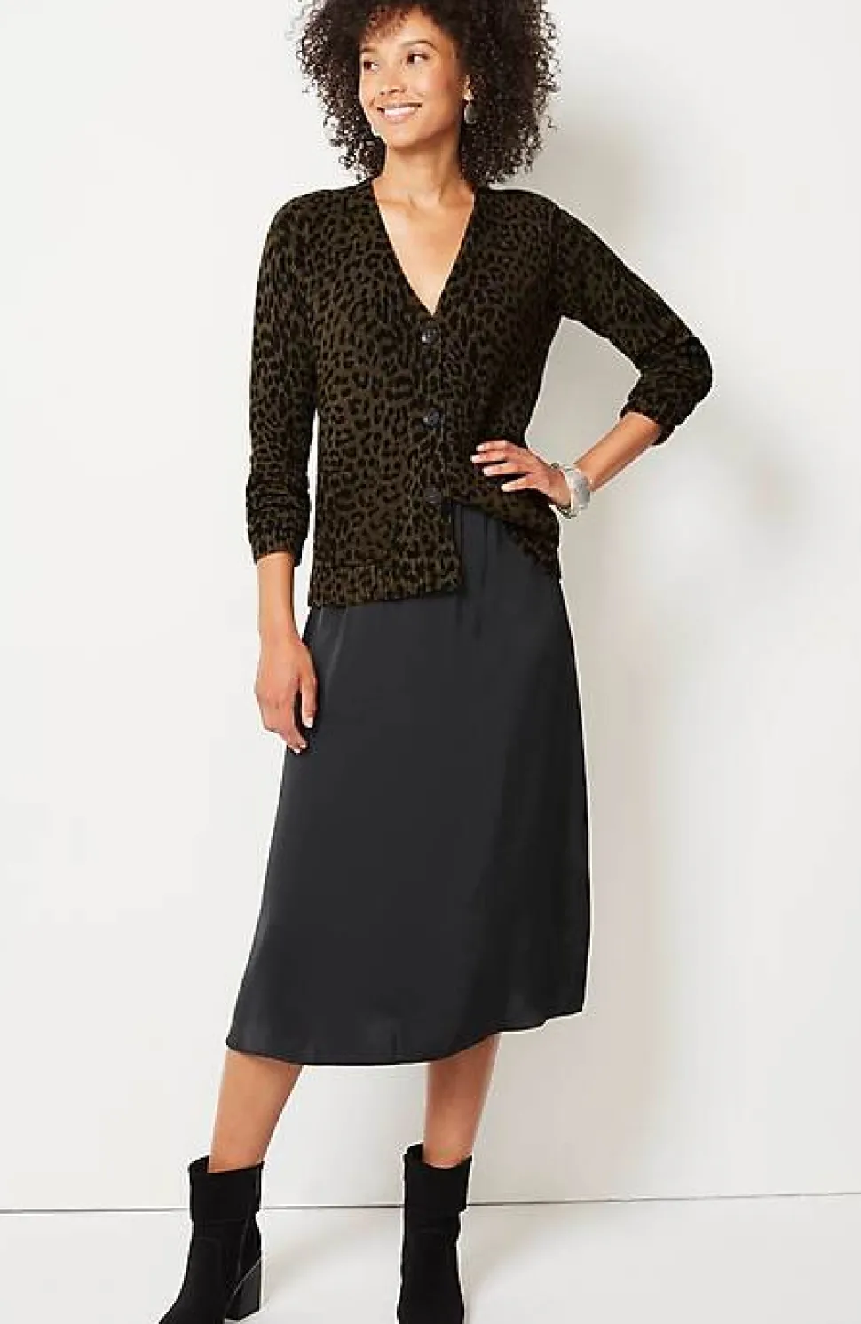Leopard-Printed Cardi | Jjill
