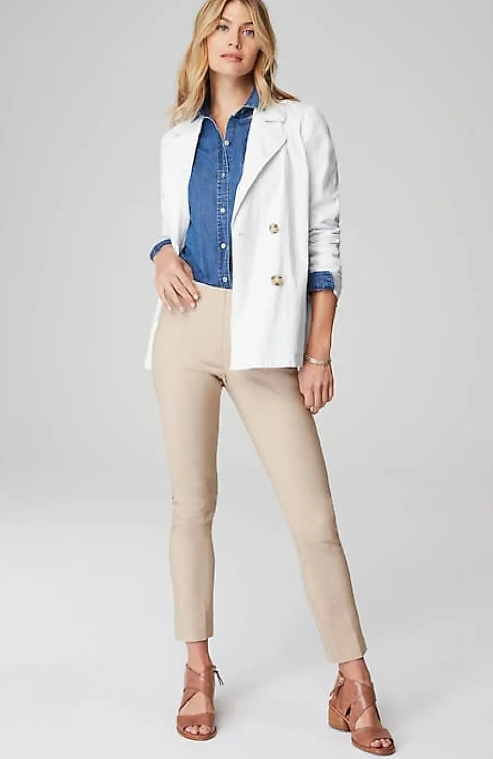 Lightweight Double-Breasted Jacket | Jjill