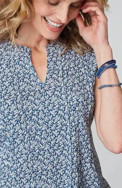 Linen-Blend Pintucked Tunic | Jjill