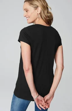 Linen-Blend Pintucked Tunic | Jjill