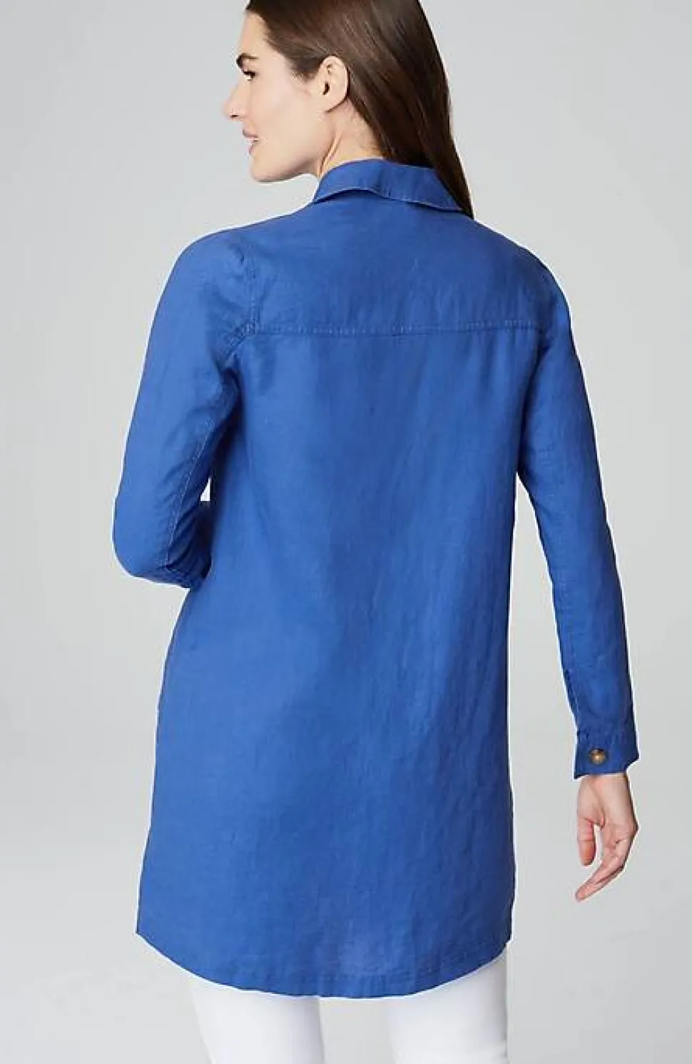 Long Linen Duster Jacket | Jjill