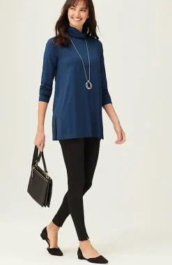 Luxe Supima® Everyday Turtleneck Tunic | Jjill