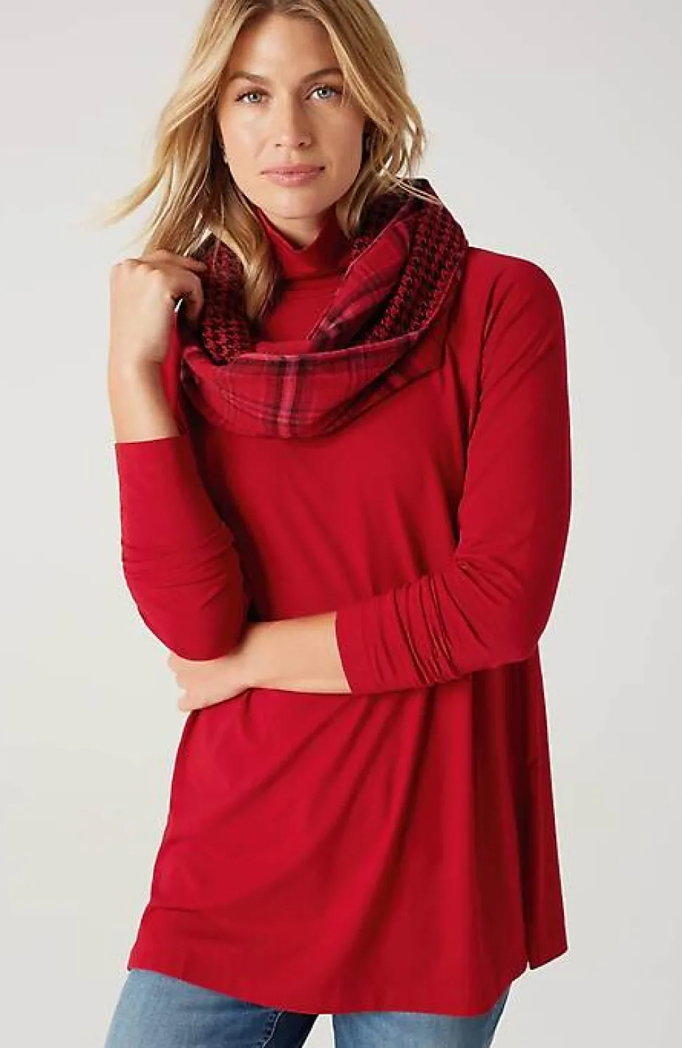 Luxe Supima® Everyday Turtleneck Tunic | Jjill