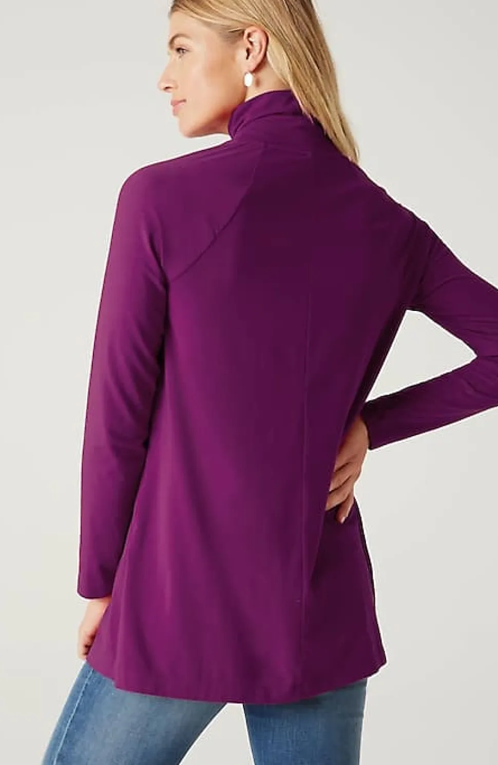 Luxe Supima® Everyday Turtleneck Tunic | Jjill